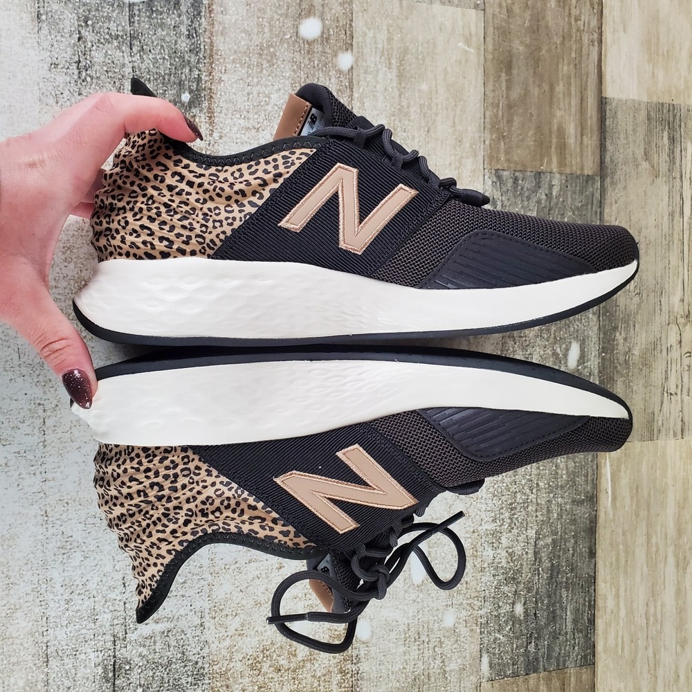 New Balance Fresh Foam Roav Womens Shoes Sz 11 B Black Brown Lace Up Sneakers - Picture 6 of 10